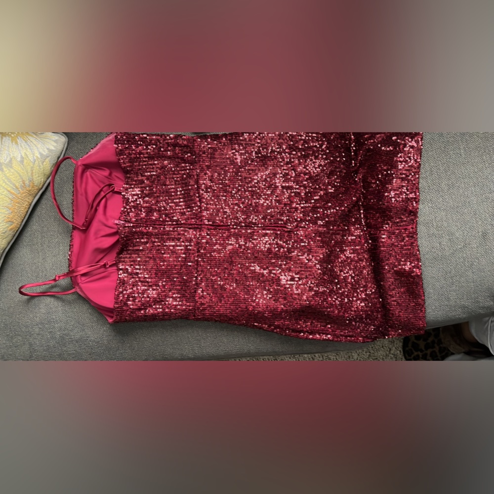 Burgundy sequin